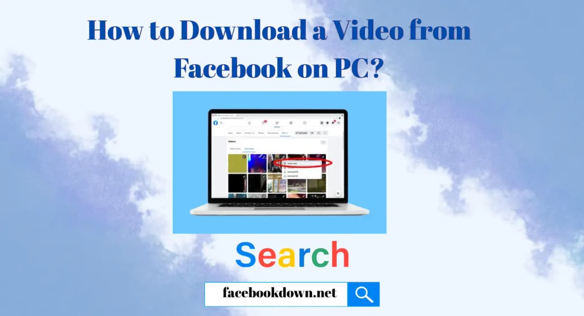 Download Facebook Videos on PC How to Download a Video from Facebook on PC desktop guide